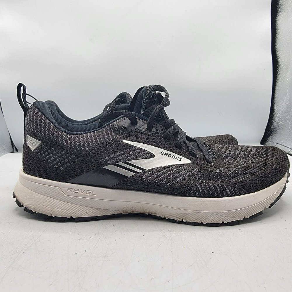 Brooks Revel 5 Womens 8.5 Black Shoes Running Walking Black Comfort 1203611B036 - Picture 7 of 13